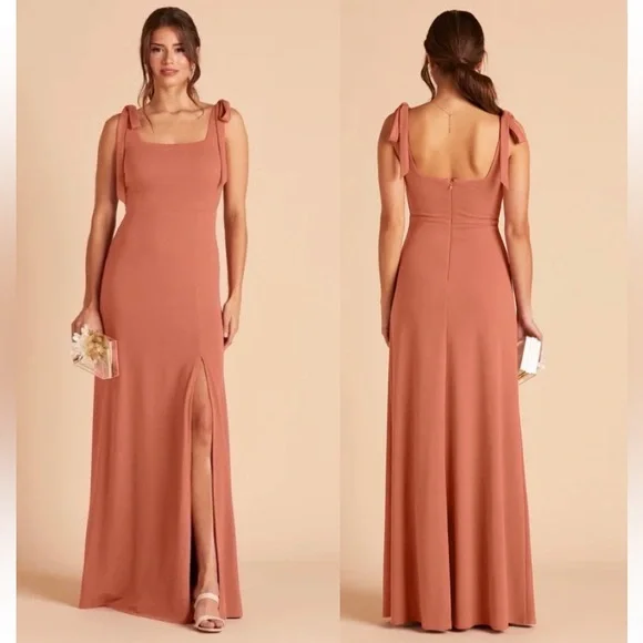 Terracotta Bridesmaid Dress Crepe Size 1X | Birdy Grey Alex Terracotta Bridesmaid Dress Crepe Size 1X | Birdy Grey Alex